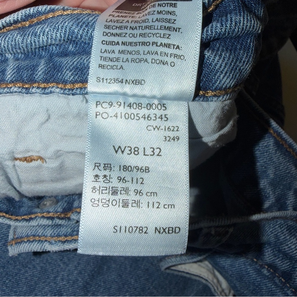 Signature by Levi Strauss Men's Blue Relaxed Jeans denim 38x32 - Picture 5 of 5